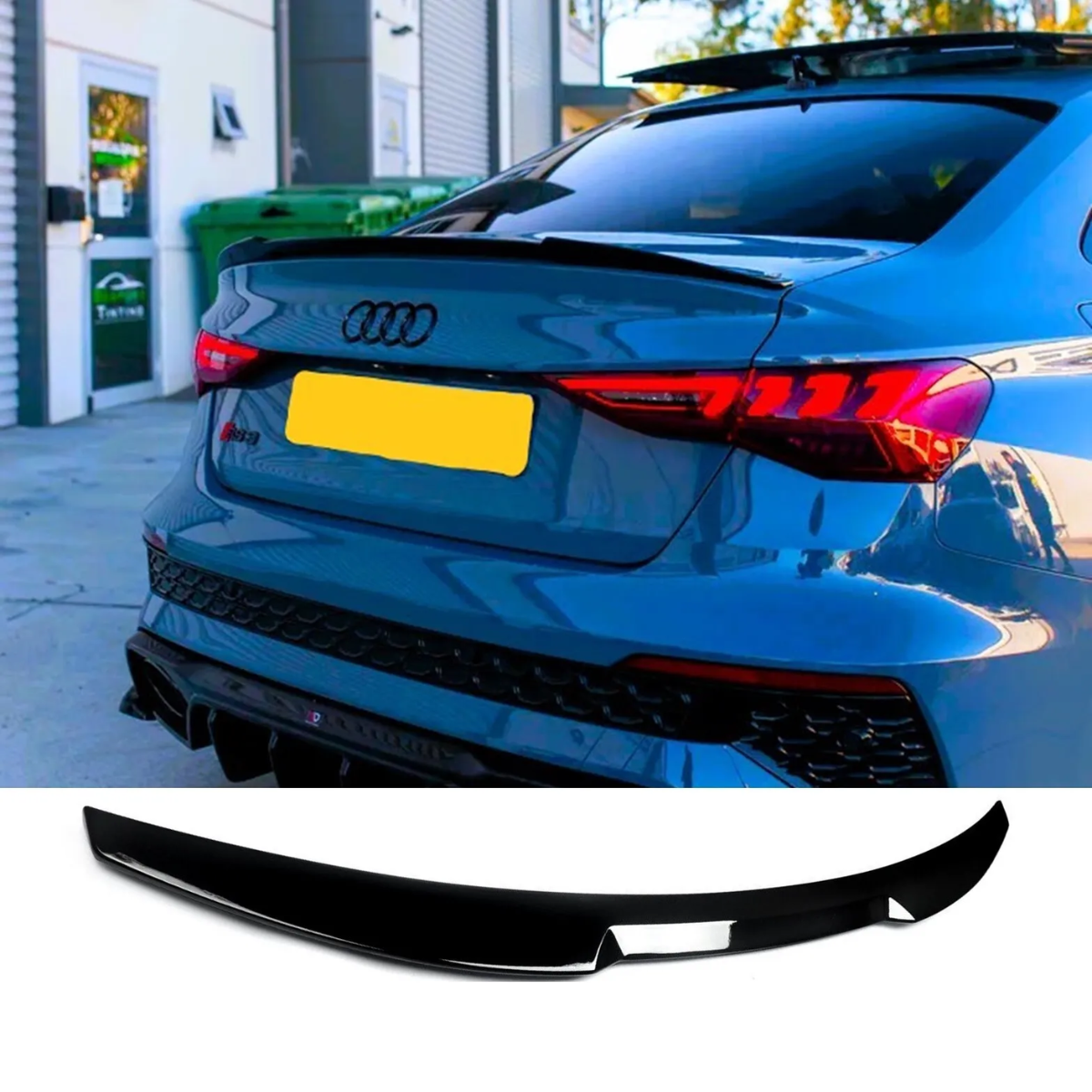 Audi A3 8Y Saloon Rear Gloss Black Spoiler Wing (2020+)