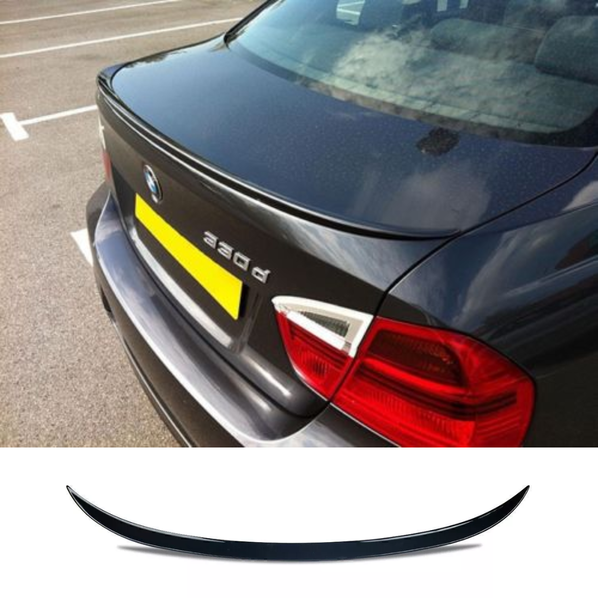 Gloss Black Rear Boot Trunk Spoiler Lip Wing 