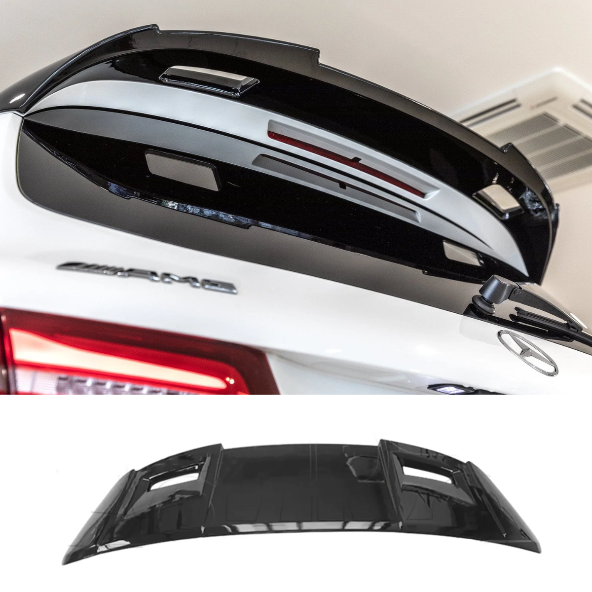 Gloss Black AMG Style Risper Rear Spoiler for Mercedes GLC X253 (2015+)