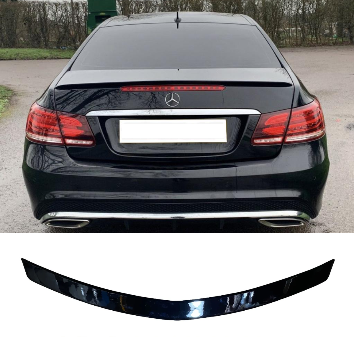 AMG Conversion Gloss Black Lip Spoiler 