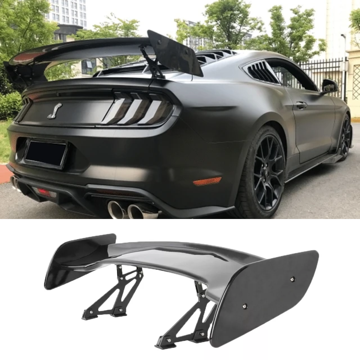 GT Style Rear Trunk Spoiler Lip Roof Wing