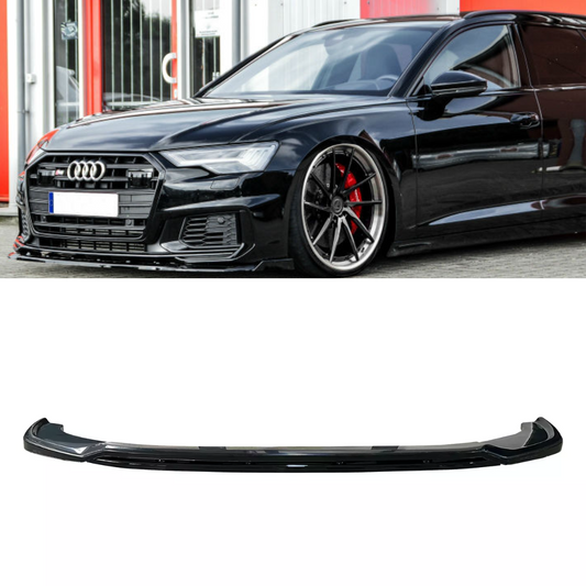 Audi S6 (C8) Sedan & Avant (2019+) Front Splitter - High-Gloss Finish