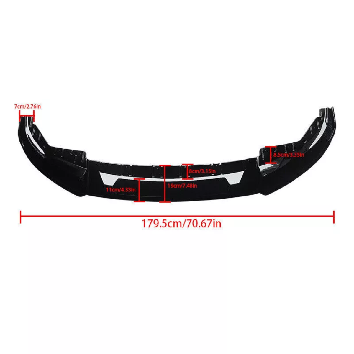 M Performance Front Bumper Lip Splitter Gloss Finish