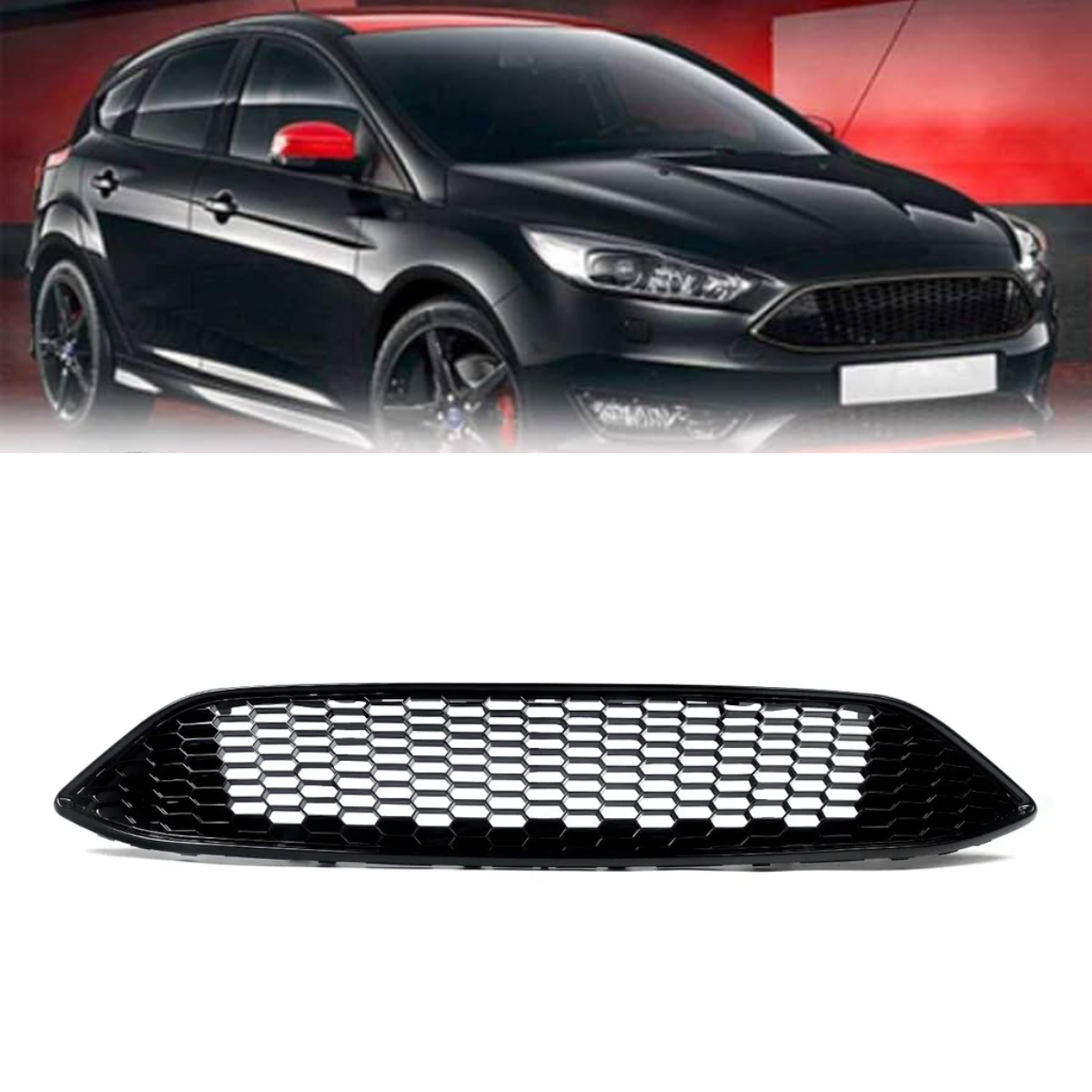 Honeycomb Mesh Front Bumper Centre Grille 2015-2018