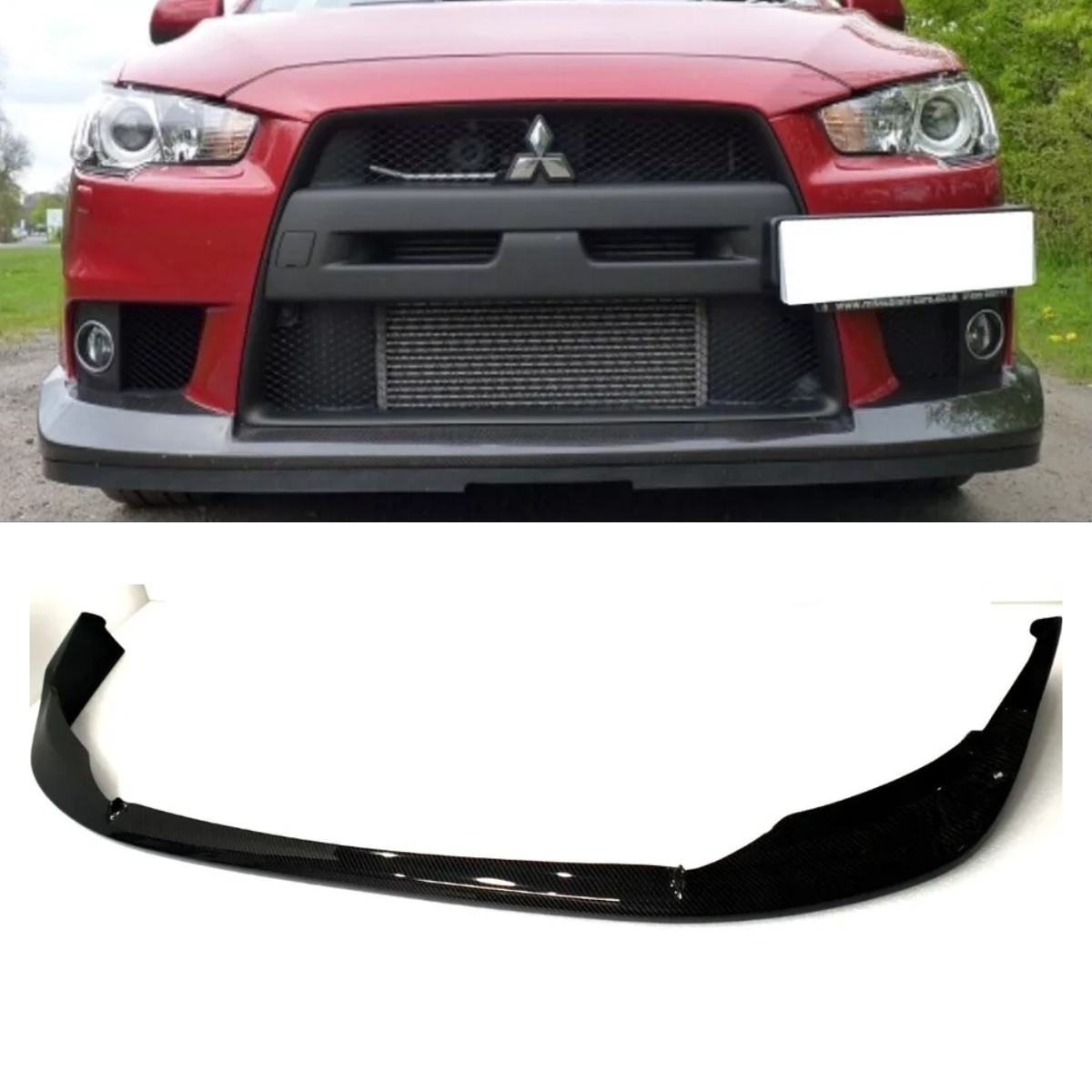  Carbon FQ360 Style Front Lip Spoiler Splitter
