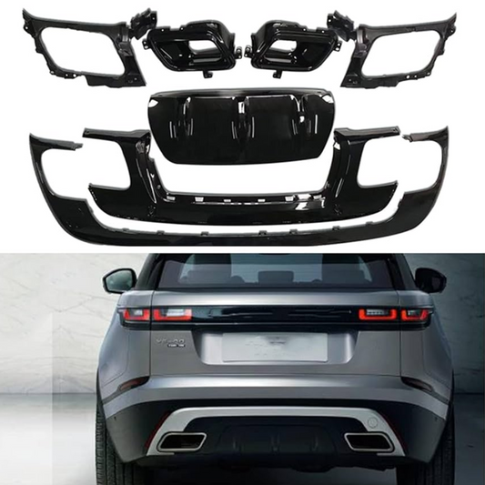 Range Rover Velar Rear Bumper Diffuser Lip Look Bodykit 2017-2023