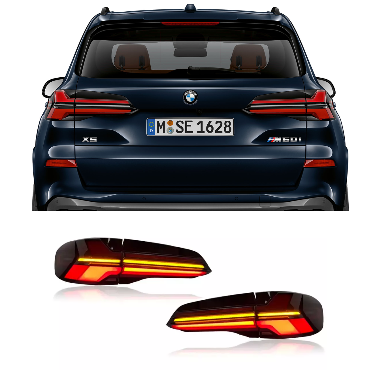  Sequential LED Rear Tail Light Lamp Pair (2018+)