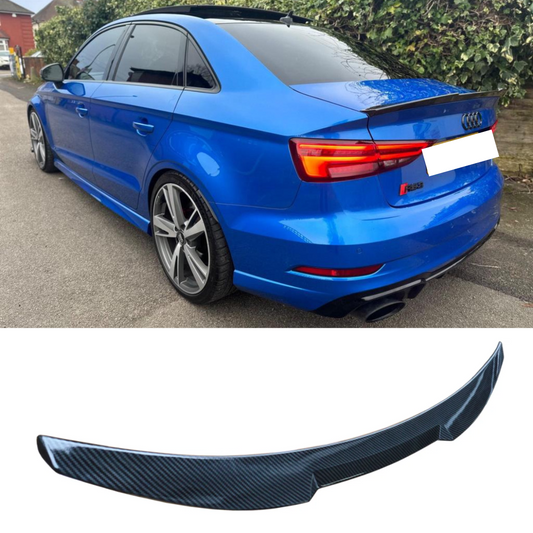 Carbon Fibre effect V Style Rear Boot Trunk Spoiler