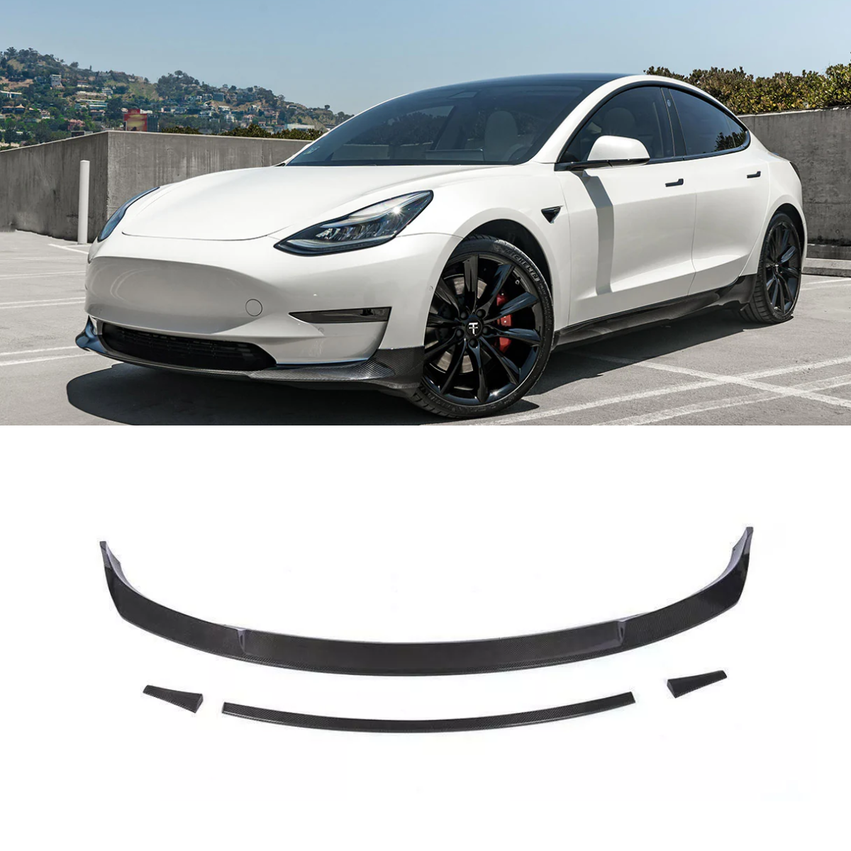 Front Splitter - Lower Bumper Lip Spoiler (2016-2020)