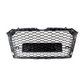 Audi A4 B9 Avant (2015-2019) RS4-Style Front Grille - Honeycomb Design, Gloss Black
