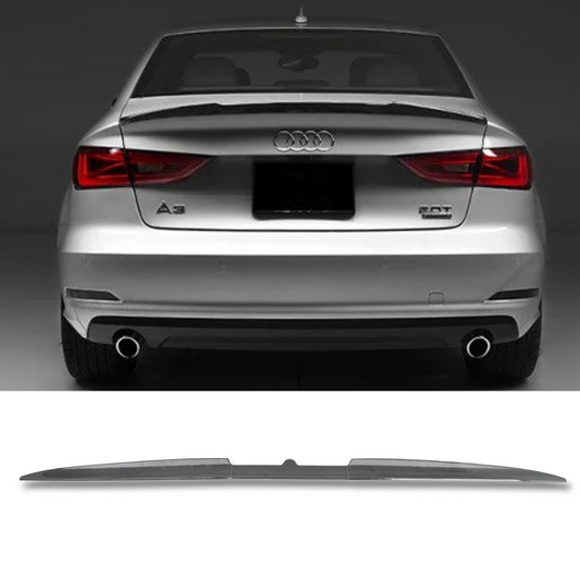 Audi S3 (2020+) 8Y Saloon Carbon Fiber look Rear Boot Roof Spoiler - Tail Wing Upgrade