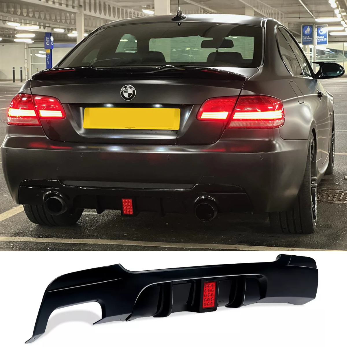  Rear Diffuser Valance with LED 