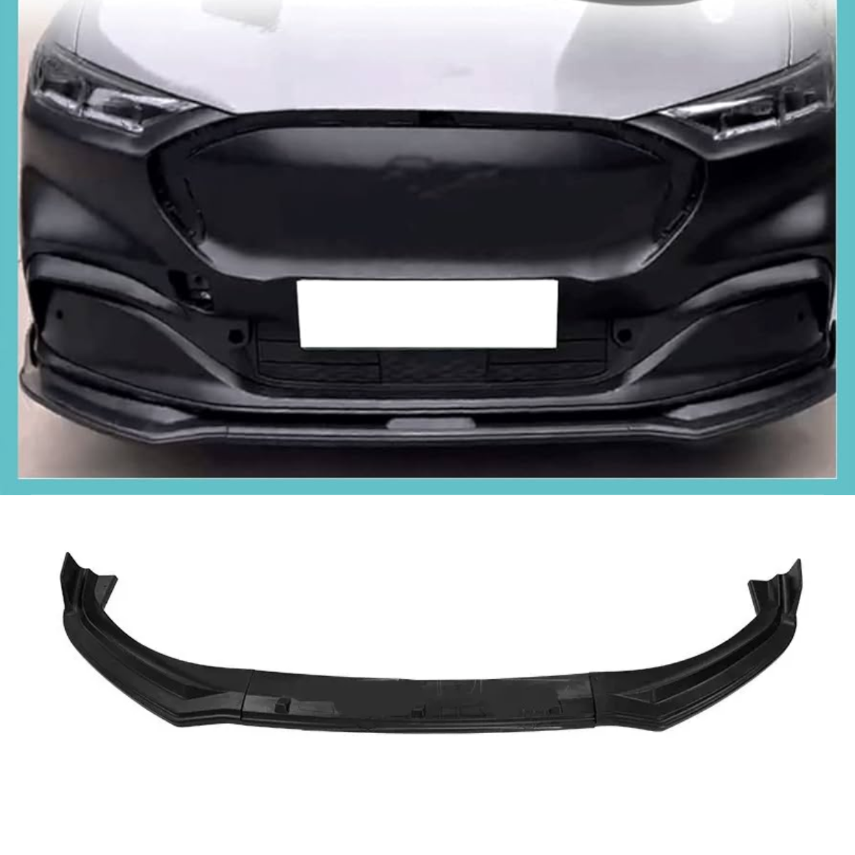 Front Spoiler Lip Splitter Body Kit Gloss Black (2020+)