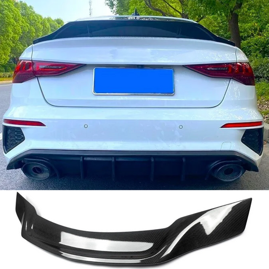 Audi S3 (2020+) 8Y Saloon Carbon Fibre look Boot Spoiler - Performance Upgrade