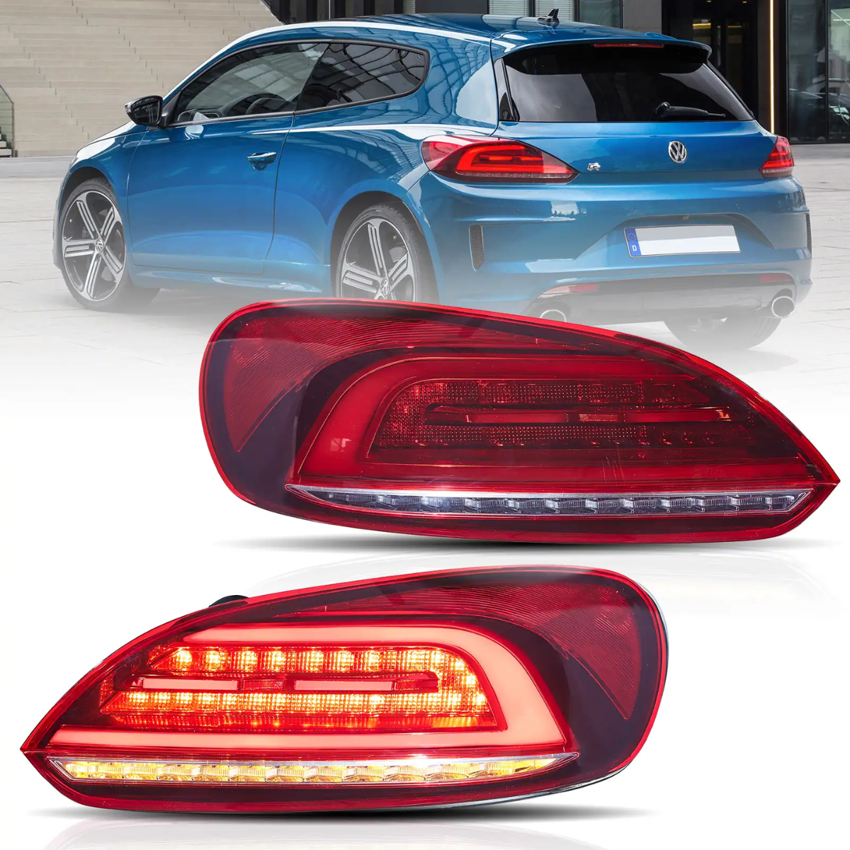  Smoked LED Tail Lights Lamp (2009-2014) Sequential