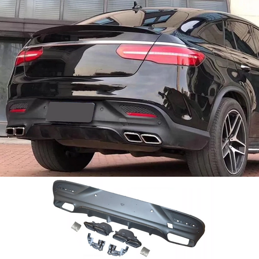 AMG GLE63 Conversion Diffuser Valance with Black Tailpipe Mercedes GLE Coupe C292