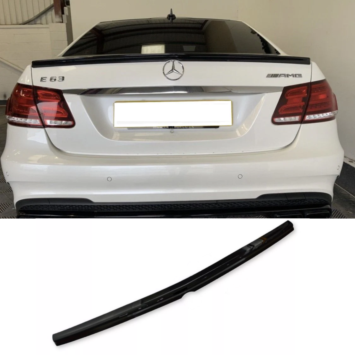 Gloss Black AMG Rear Trunk Boot Lid Lip Spoiler 