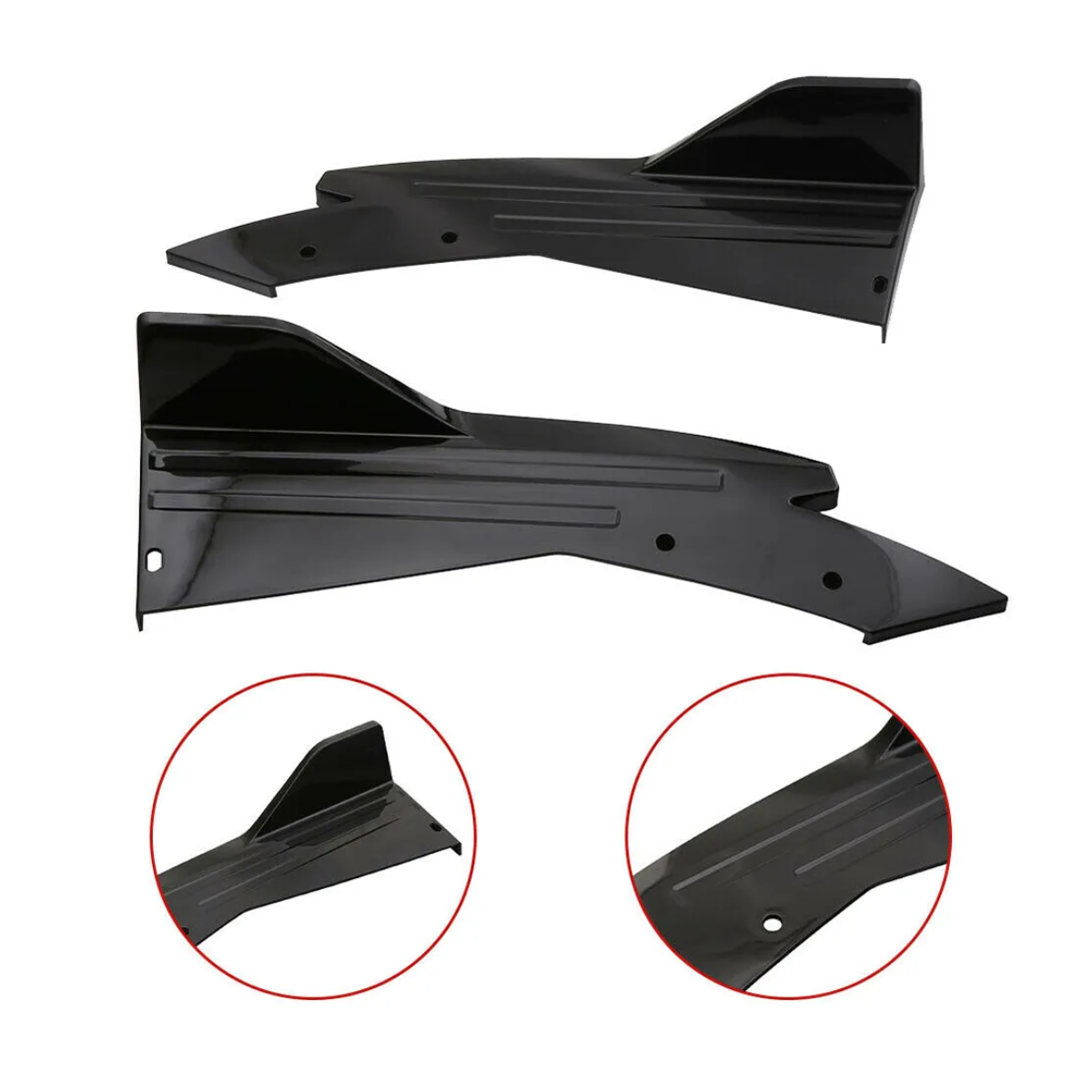 Rear Spats Bumper Spoiler Diffuser for VW Passat CC B6 B7 - Wrap Angle Side Lip