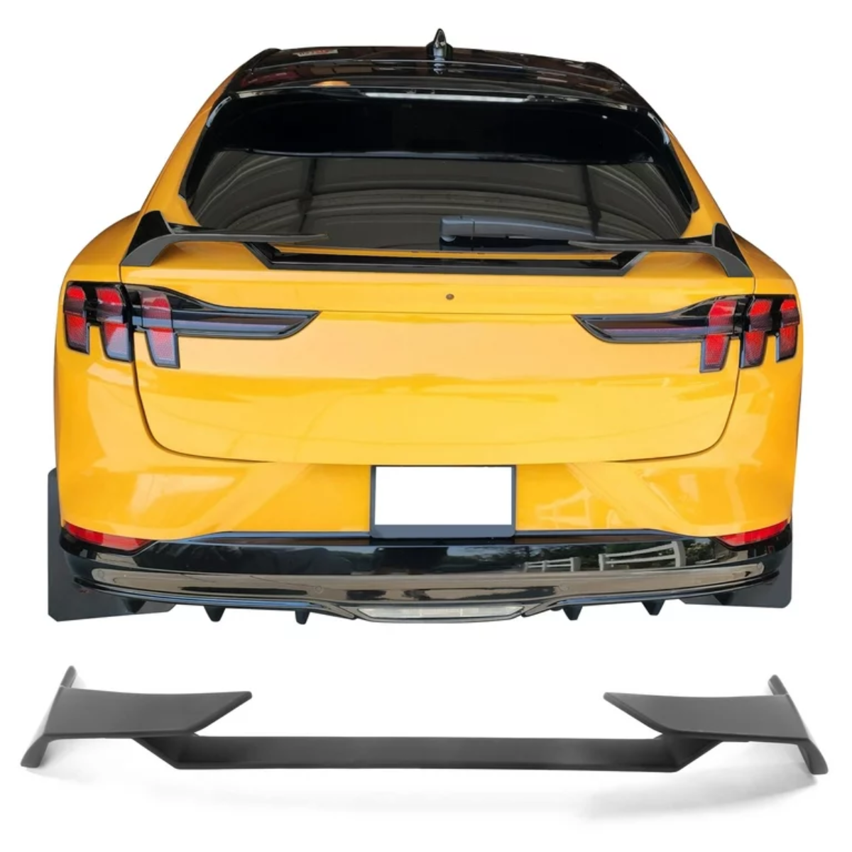 Rear Spoiler Shelby Style Gloss Black Boot Wing Lip (2020+)