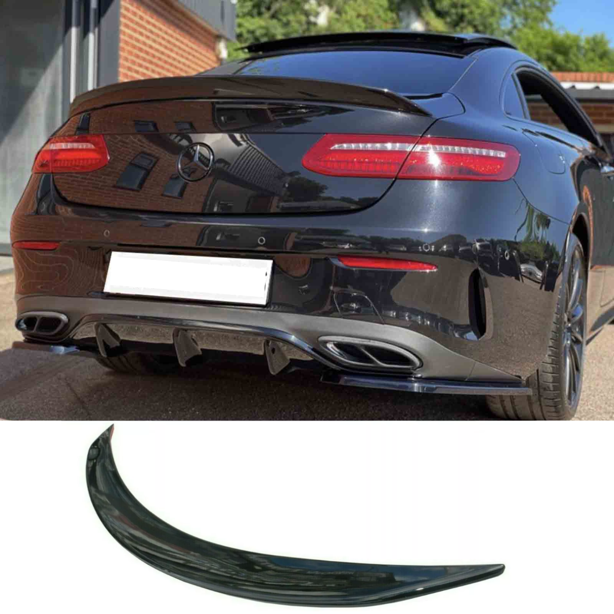  E63 S AMG Style Gloss Black OEM Boot Spoiler