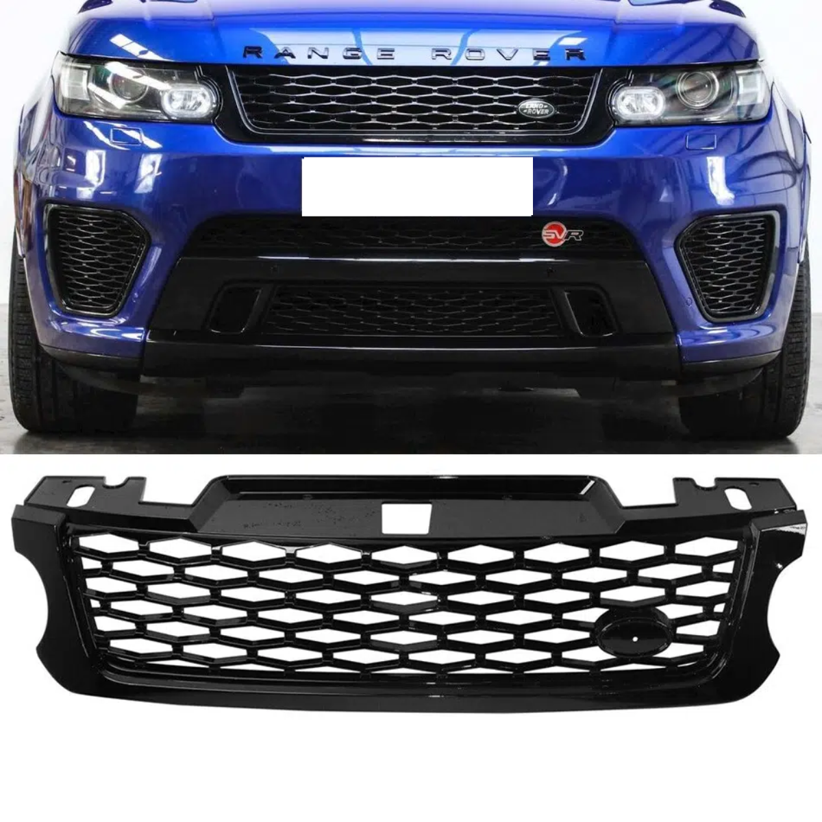 Range Rover Sport L494 Black SVR Style Front Mesh Grill Grille (2014-2017) Premium Car Grill