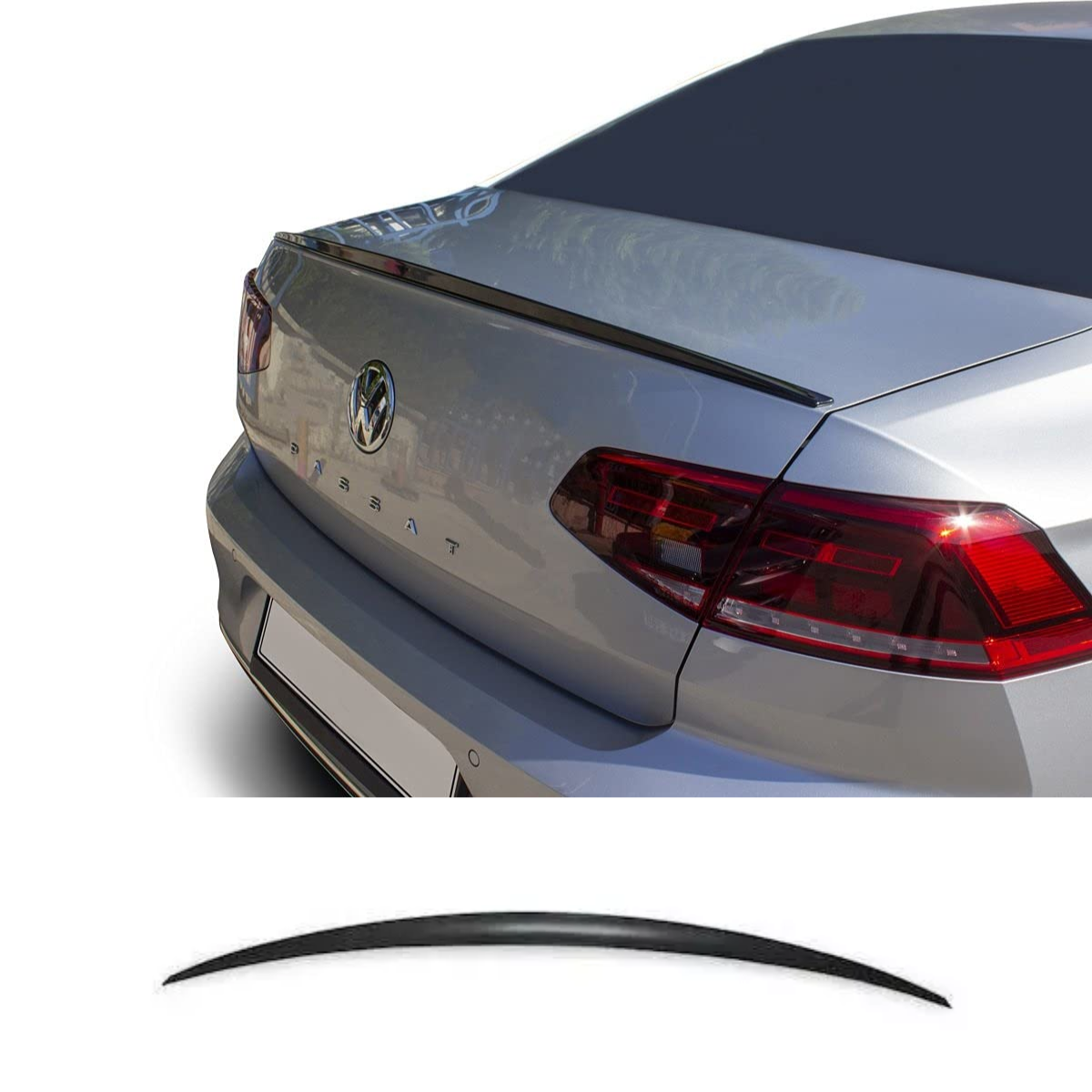 Piano Black Rear Trunk Boot Lip Spoiler for VW PASSAT B6/B7 (2005-2014)