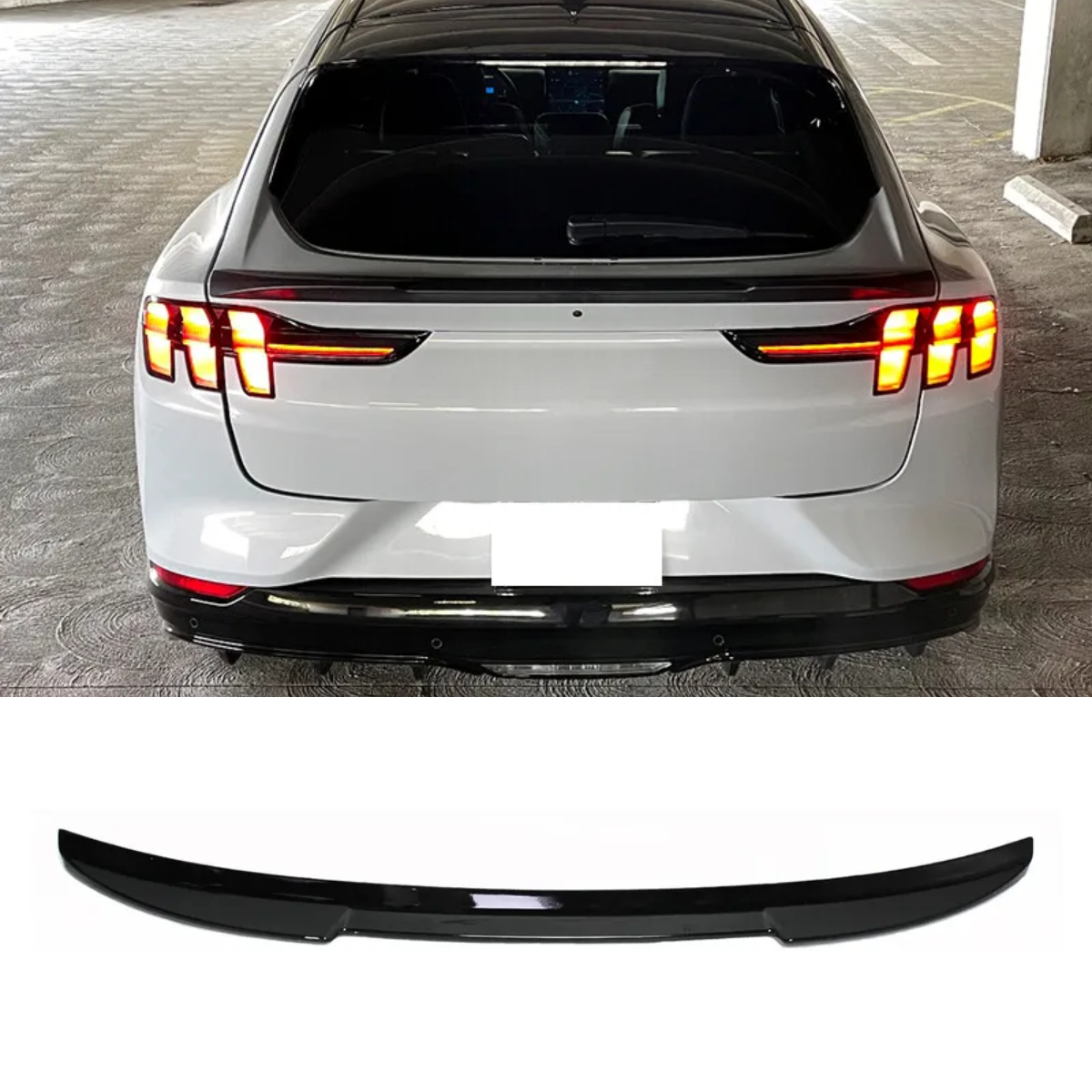 Trunk Wing Trim - V-Shape Gloss Rear Spoiler Boot Spoiler (2020+)