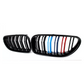 BMW 6 Series F12 F13 F06 M6 (2012-2018) Gloss Black M Color Front Kidney Grille
