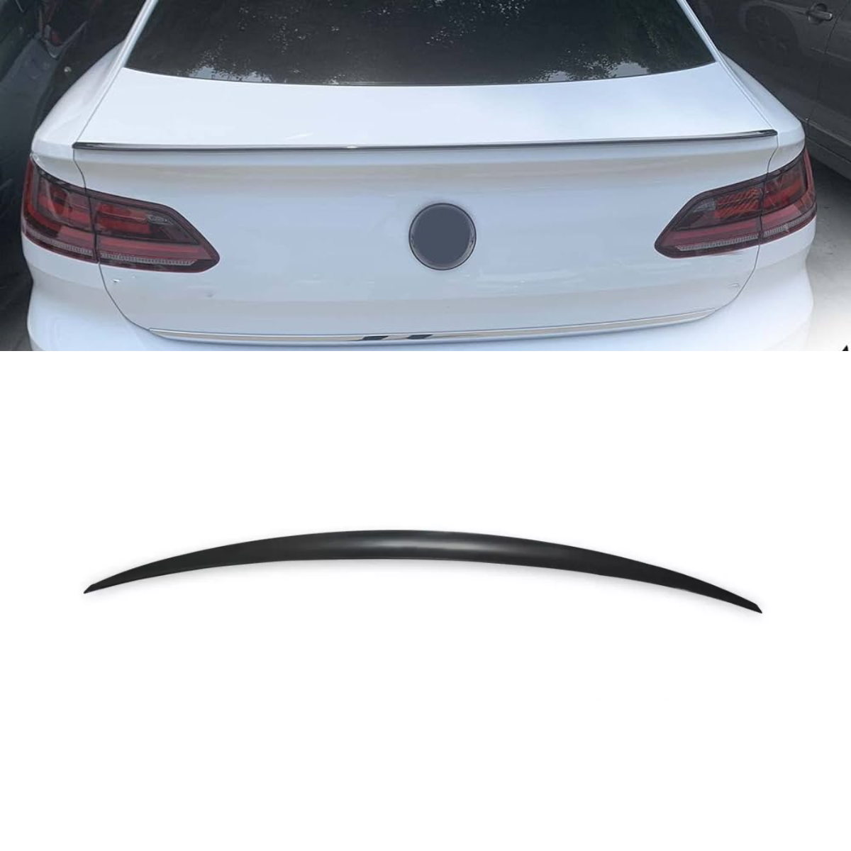 Piano Black Rear Trunk Spoiler for VW PASSAT B8 (2015-2022)