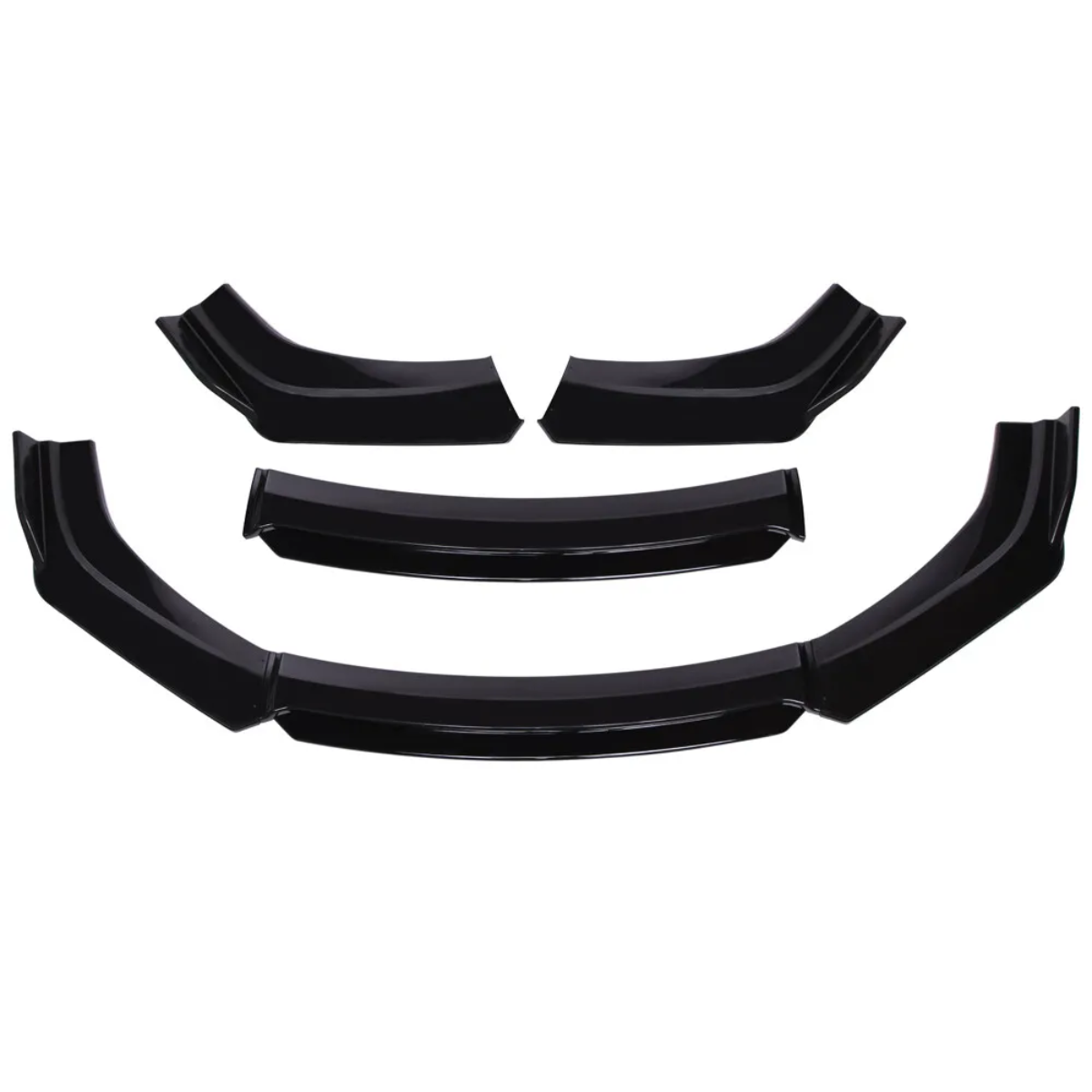 Audi A1 S-Line Gloss Black Front Bumper Lip Spoiler Splitter