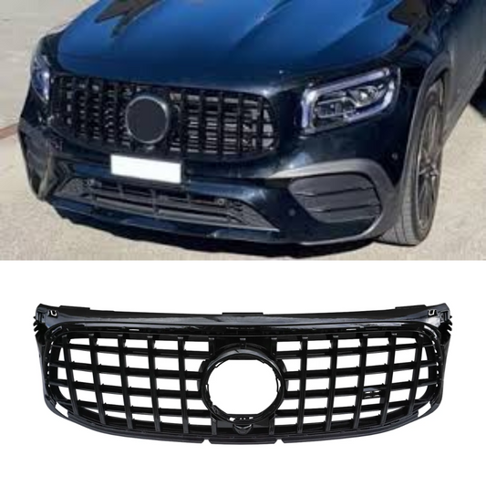 Gloss Black Panamericana GT Style Front Grille for Mercedes GLB X247 (2020+)