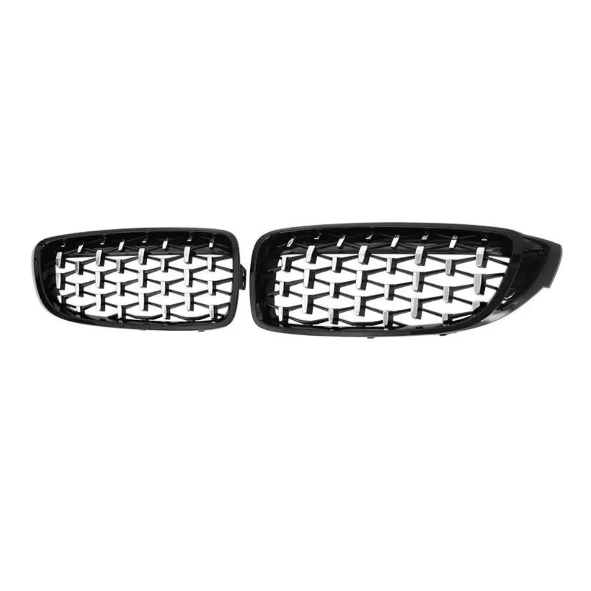 BMW 4 Series (F32, F36, F33, F82, F80) Diamond Silver Chrome Front Grille Grill