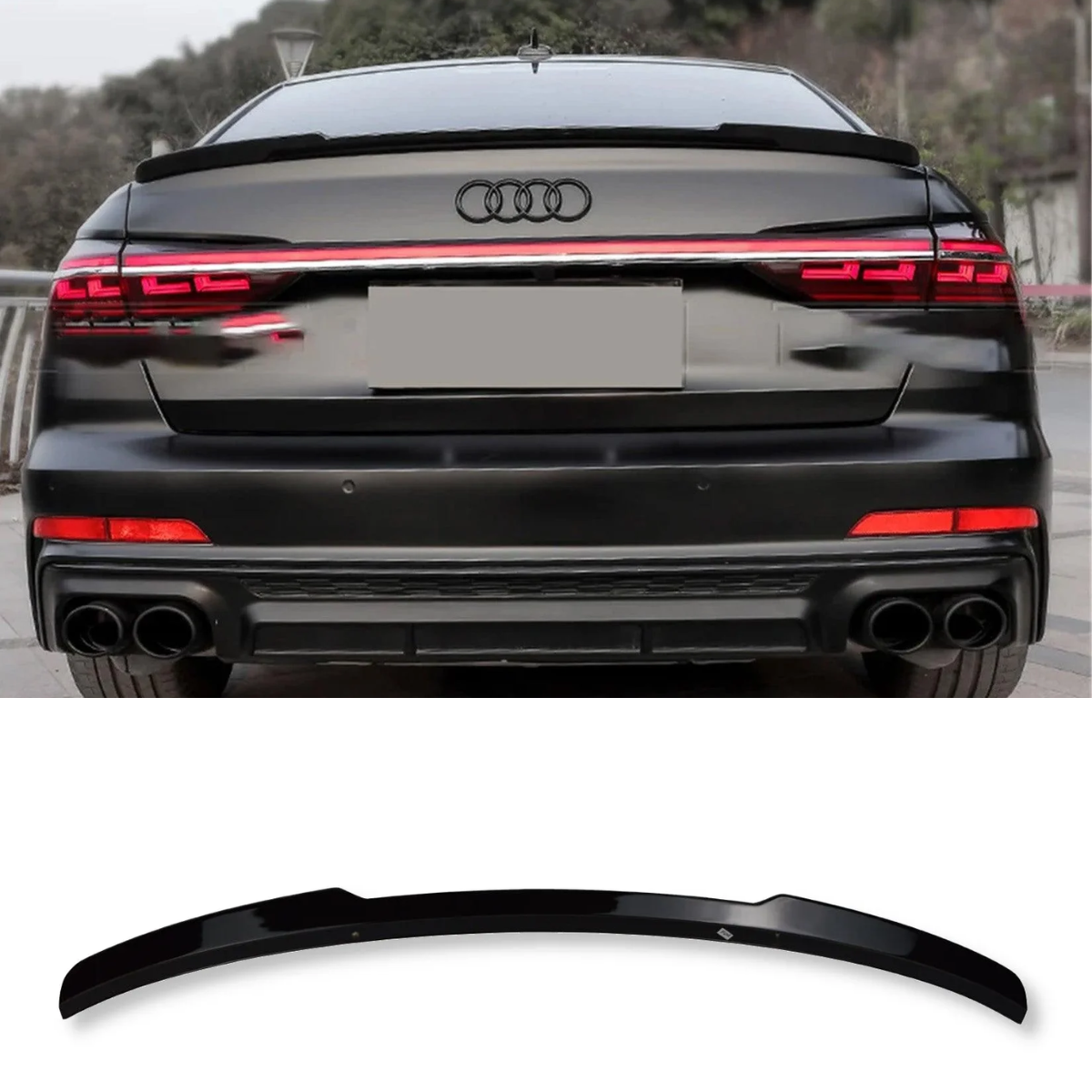 Gloss Black Rear Boot Spoiler 