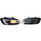 Sequential LED headlights pair installed on a 2011-2017 VW Polo MK5 / MK5S Saloon