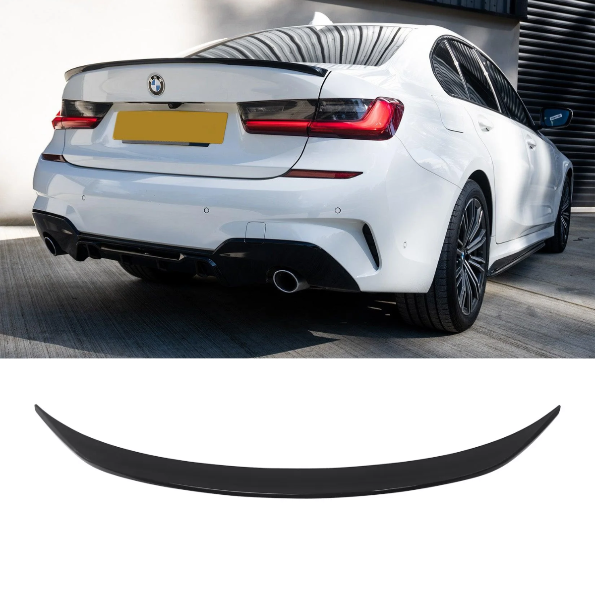  M Performance Sport Gloss Black Boot Trunk Spoiler Wing Lip