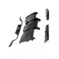 Real carbon fiber 4-piece PS style rear diffuser kit installed on a 2014-2019 BMW M3 F80 or M4 F82/F83