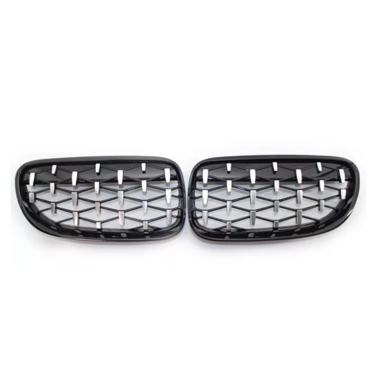 BMW 3 Series (F30, F31) (2012-2019) Silver Diamond Front Kidney Grille