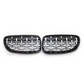 BMW 3 Series F30 F31 (2012-2019) Silver Diamond Front Kidney Grille