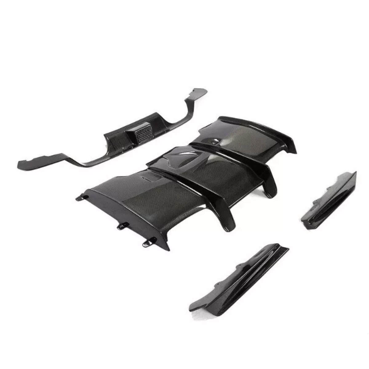 PSM Diffuser Carbon Fiber 4-Piece F1 Style Aggressive