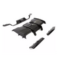 Real carbon fiber 4-piece PS style rear diffuser kit installed on a 2014-2019 BMW M3 F80 or M4 F82/F83