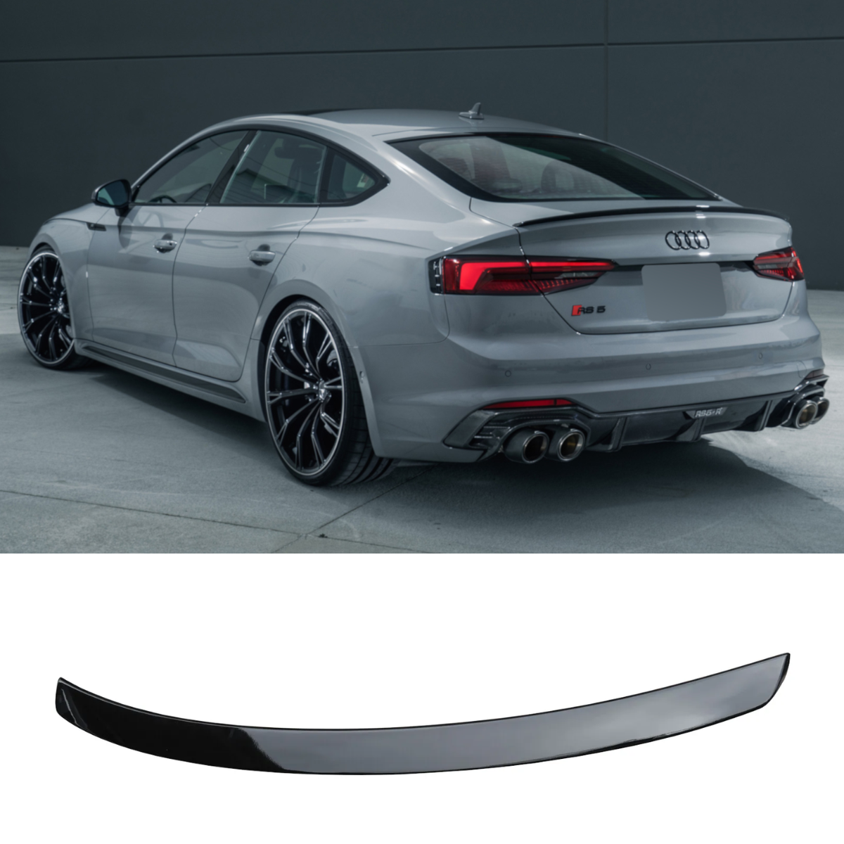 Gloss Black Rear Boot Trunk Lip Spoiler 