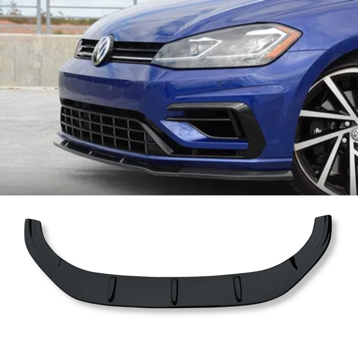 Gloss Black Front Lip Splitter 