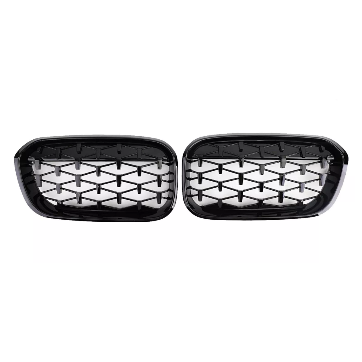 BMW F20/F21 1 Series (2015-2019) Facelift Diamond Black Front Kidney Grille Grill