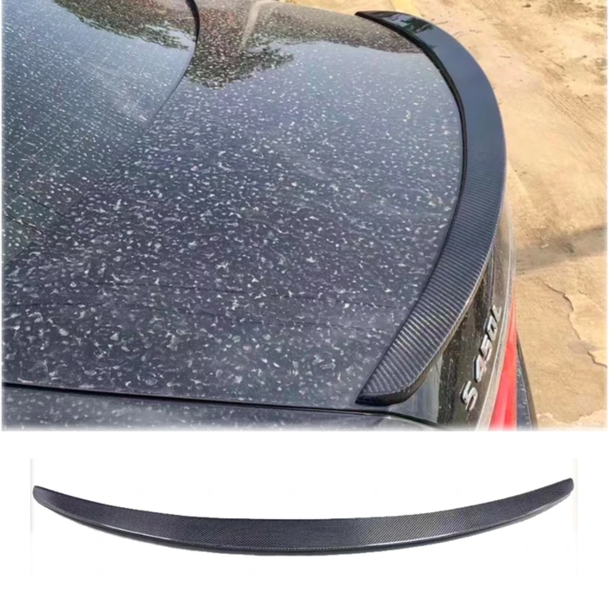 AMG Style Carbon Fibre Boot Spoiler for Mercedes Benz W223 S Class (2019-2024)