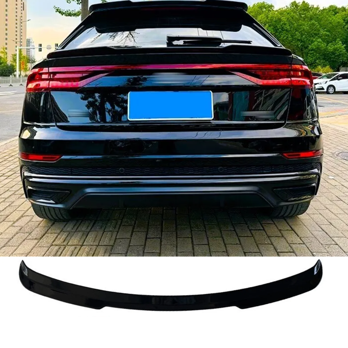 Audi Q8 SQ8 4X4 SUV (2018+) Gloss Black Rear Roof Lip Wing Spoiler