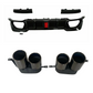 BMW 3 Series G20/G21 (2018-2021) M Sport Gloss Black Rear Diffuser with Light