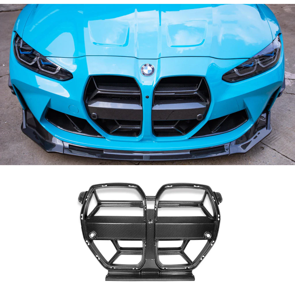 Dry Carbon Fiber CSL-Style Front Grill (2021-2023)