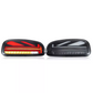 Smoked LED rear tail light lamps assembly installed on a 2015-2024 MINI Cooper Clubman F5