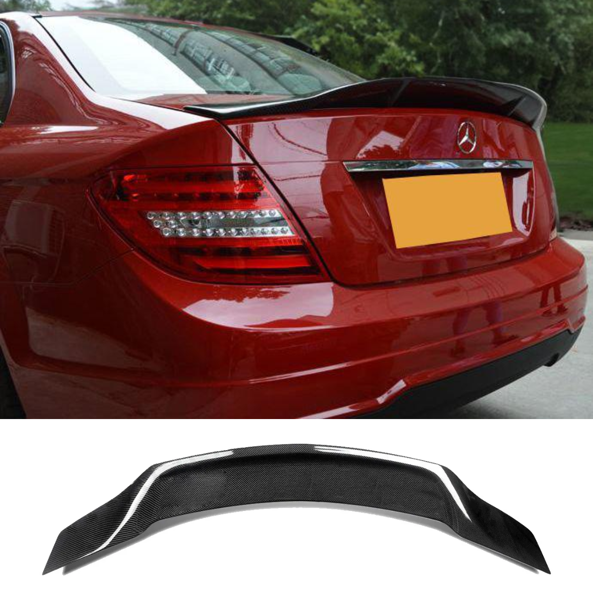 MERCEDES C CLASS W204 RENNTECH PSM Style Carbon Boot Spoiler