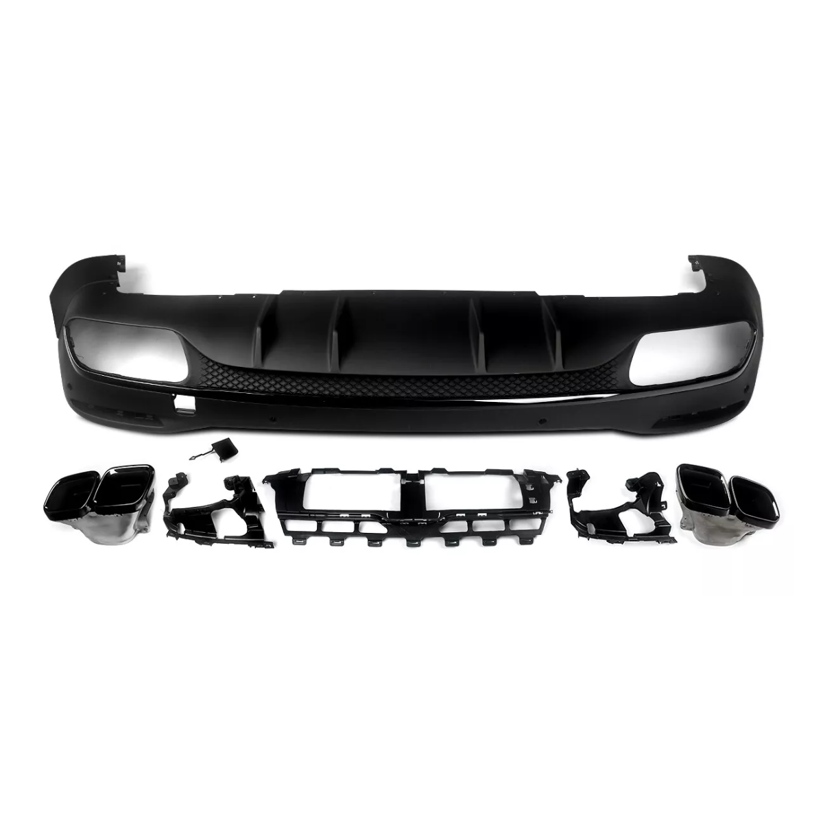 Rear Diffuser with Tips Mercedes Benz GLE W167 SUV V167 Sport Line (2019+)